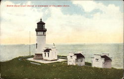 North Head Lighthouse at Entrance of columbia River Postcard