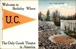 Greek Theatre Berkeley, CA Postcard Postcard