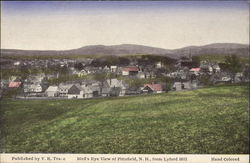 Bird's Eye View ofrom Lyford Hill Pittsfield, NH Postcard Postcard