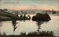 Lake Liberty New York Postcard Postcard