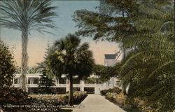 A Glimpse of the Gardens, Royal Poinciana Hotel Postcard