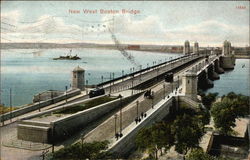 New West Boston Bridge Postcard