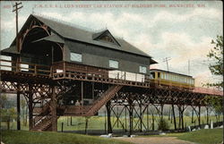 T.M.E.R. & L Co's Street Car Station at Soldiers Home Postcard