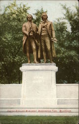 Goethe-Schiller Monument, Washington Park Postcard