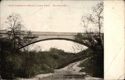 New Concrete Bridge, Lake Park Postcard