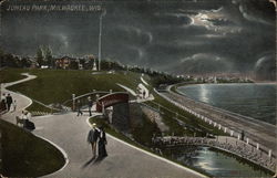 Juneau Park Milwaukee, WI Postcard Postcard