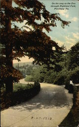 On the Way to the Zoo Through Highland Park Postcard