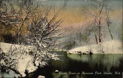 Winter Scene in Hanseom Park Postcard