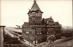 Pennsylvania and L & N Railroad Station Postcard
