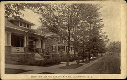 Residences on Clinton Avenue Postcard
