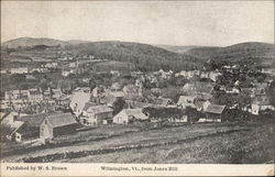 Wilmington, Vt., from Jones Hill Postcard