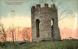 Tower in Franklin Park Boston, MA Postcard Postcard