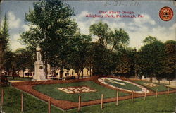 Elks' Floral Design, Allegheny Park Postcard