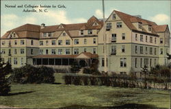 Normal and Collegiate Institute for Girls Asheville, NC Postcard Postcard