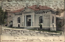 Carnegie Library Postcard