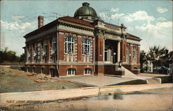 View of Public Library Greensboro, NC Postcard Postcard