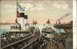 Excursion Steamers Postcard