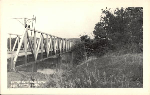 Bridge over Blue River Blue Rapids Kansas
