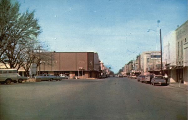 Looking West on Wallace Street San Saba Texas