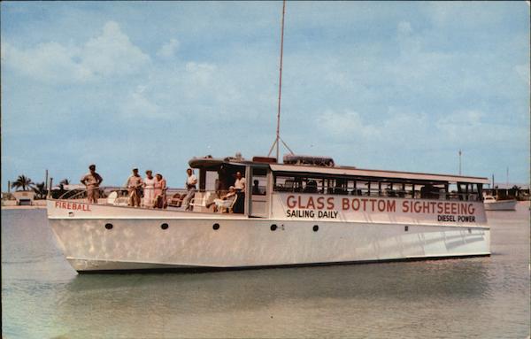 The Fireball, Glass Bottom Sightseeing Boat Key West Florida