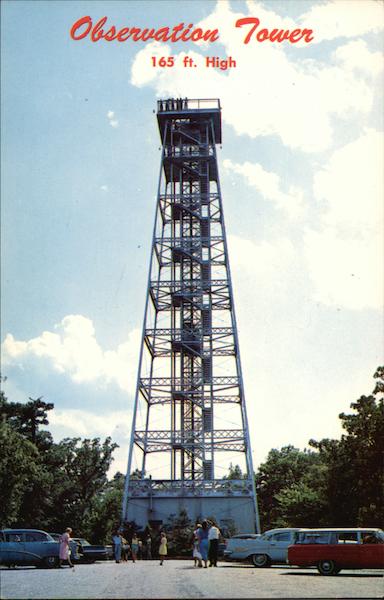 Observation Tower, 165 Ft. High, Hot Springs Mountain Arkansas
