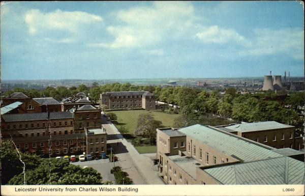 Leicester University from Charles Wilson Building England