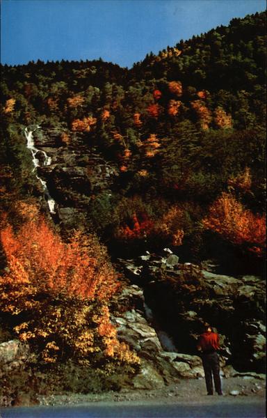 Silver Cascade in Crawford Notch New Hampshire