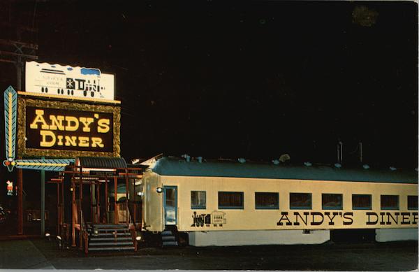 Andy's Diner at Night Seattle Washington