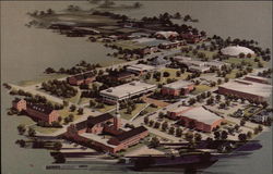 Aerial View of Anderson College Campus Postcard