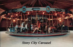 Story City Carousel Iowa Postcard Postcard