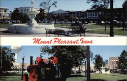 Home of the Old Settlers and Threshers Reunion Mount Pleasant, IA Postcard Postcard