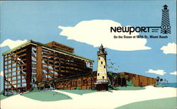 Newport Resort Motel, On the Ocean at 167th St Postcard