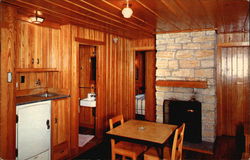 Lake Hope State Park - Interior of Sleeping Cabin Postcard