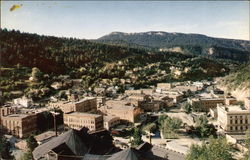 Bird's Eye View of Town Deadwood, SD Postcard Postcard