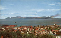 The Sleeping Giant from Hillcrest Park at the Lakehead Postcard