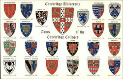 Cambridge University - Coats-of-Arms of the Cambridge Colleges England Cambridgeshire Postcard Postcard