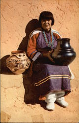 Maria, the Pottery Maker Women Postcard Postcard