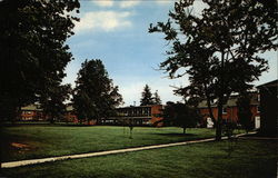 Friend's Hall, Pyle Center for Students, Marble Hall, Wilmington College Postcard