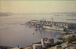 The Submarine Tender USS Fulton Postcard
