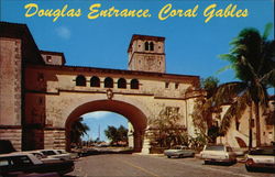 Douglas Entrance Coral Gables, FL Postcard Postcard