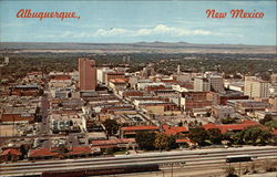Metropolitan Area Looking West from the Santa Fe Train Station Postcard