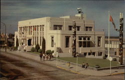 City Hall and Totem Pole Postcard