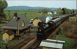 Steam Train at Great Meadows New Jersey Postcard Postcard