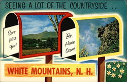 Seeing A Lot of the Countryside.... White Mountains New Hampshire Postcard Postcard