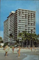 The Outrigger Hotel, Located on the Beach in the Heart of Waikiki Postcard