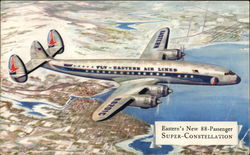 Eastern's New 88-Passenger Super-Constellation Aircraft Postcard Postcard