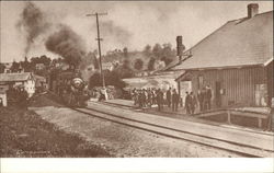 Railroad Station East Hampton, CT Postcard Postcard