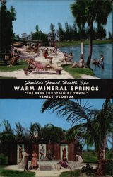 Florida's Famed Health Spa, Warm Mineral Springs Venice, FL Postcard Postcard