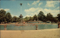 Forest Park - Swimming Pool Postcard