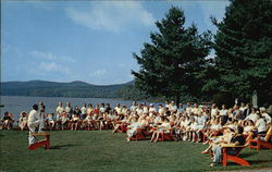 Twin Pines, Informal Adult Resort Postcard